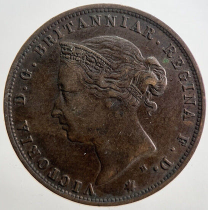 1877 Jersey One Twenty-fourth 1/24th Shilling Coin | Very High Grade | a4925