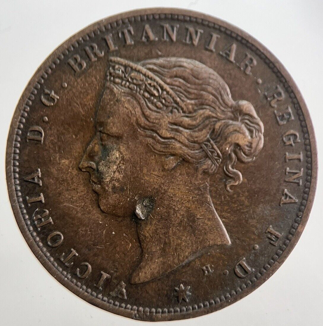 1877 Jersey One Twenty-fourth 1/24th Shilling Coin | Collectable Grade | a7666