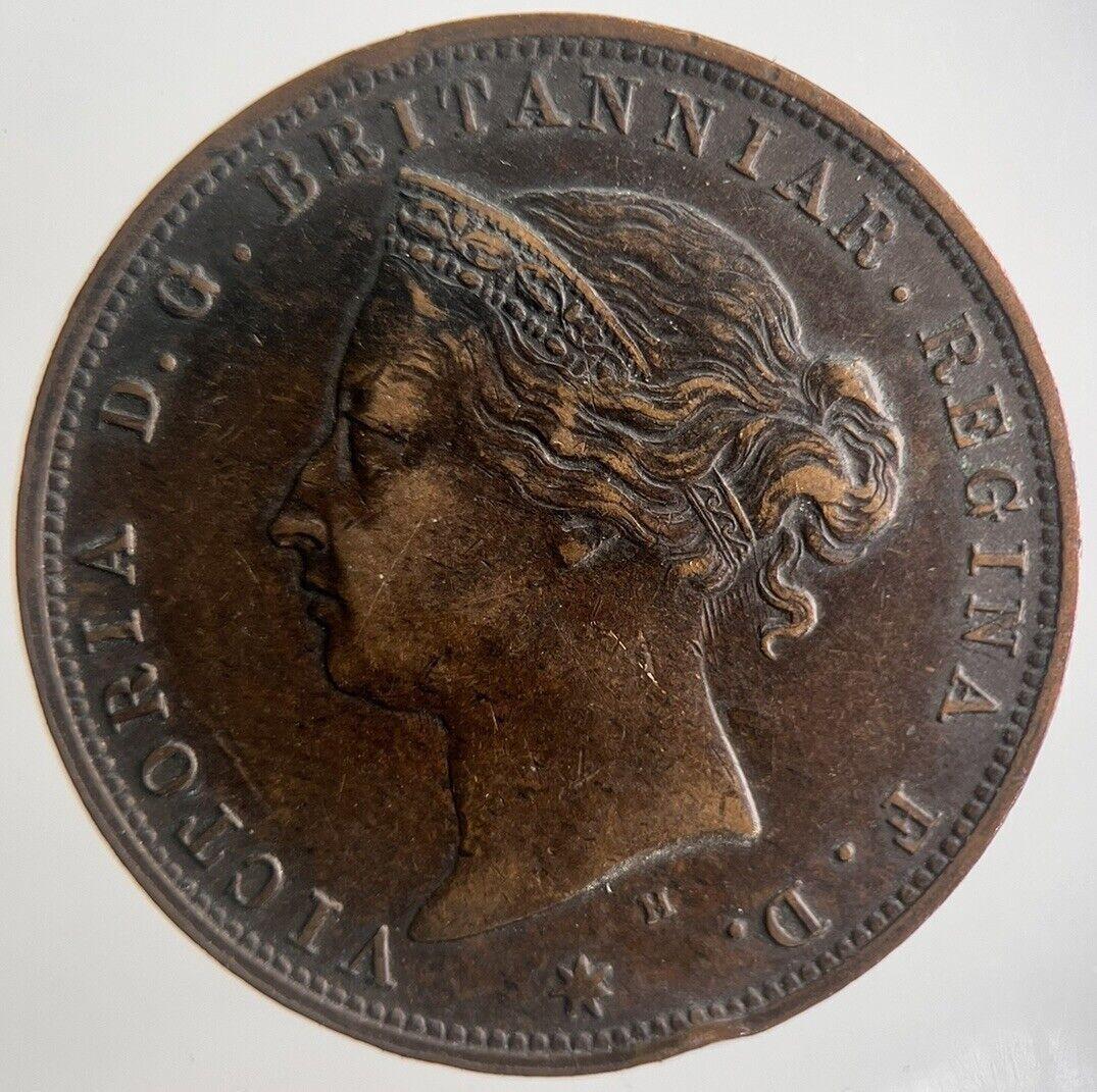 1877 Jersey 1/24th Of A Shilling Coin | Fine Collectable Grade | a4456