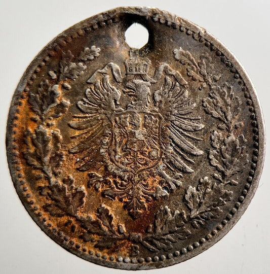 1877 Germany 50 Pfennig Silver Coin | Fine Collectable Grade | a3549