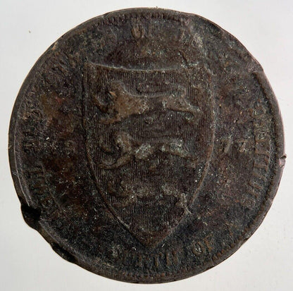 1877 Jersey One Twenty Fourth Of A Shilling 1/24th Coin | Collectable Grade