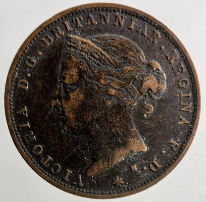 1877 Jersey One Twenty-Fourth Of A Shilling 1/24th Coin | Fine Collectable Grade
