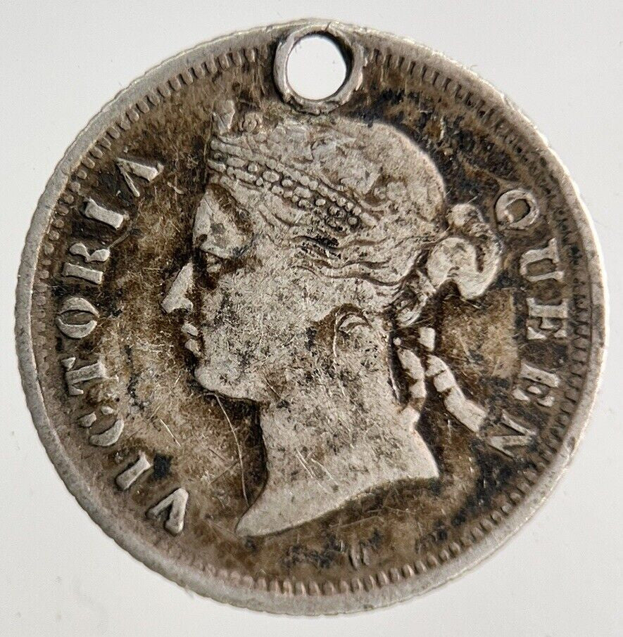 1877 Mauritius 10 Cents Silver Coin | Fine Collectable Grade