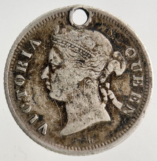 1877 Mauritius 10 Cents Silver Coin | Fine Collectable Grade