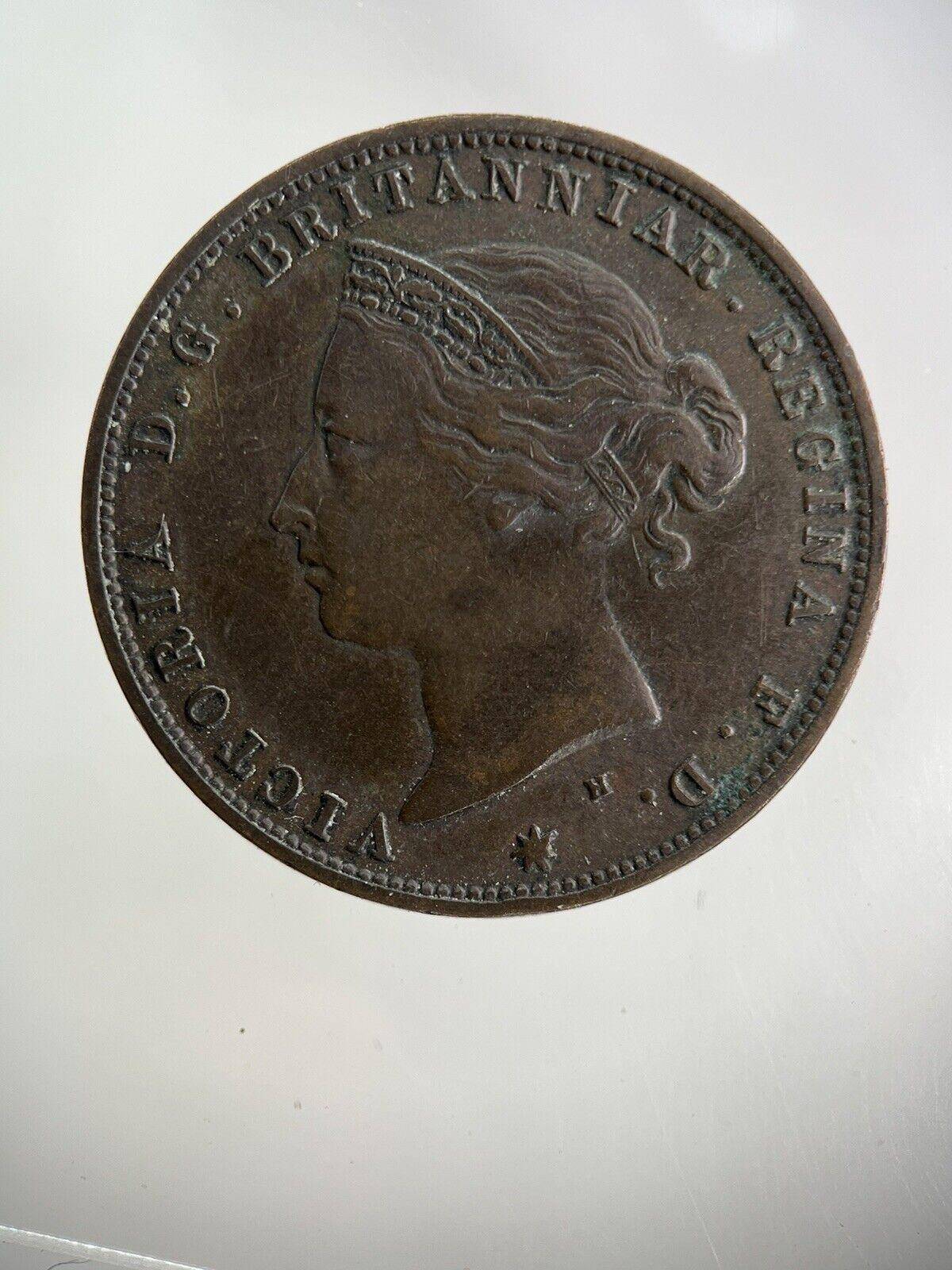 1877 Jersey 1/24th One Twenty Fourth Shilling Coin | Fine Collectable Grade