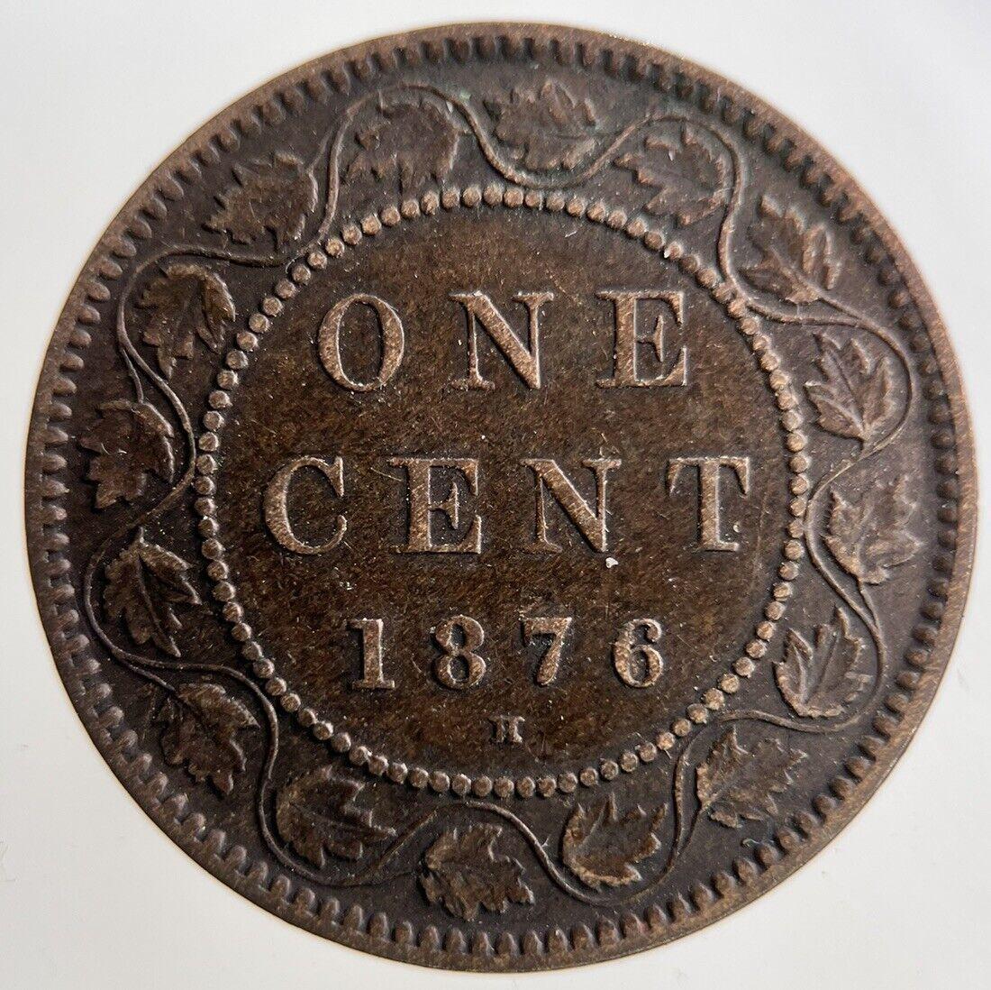 1876-H Canada 1 One Cent Coin | Very High Grade