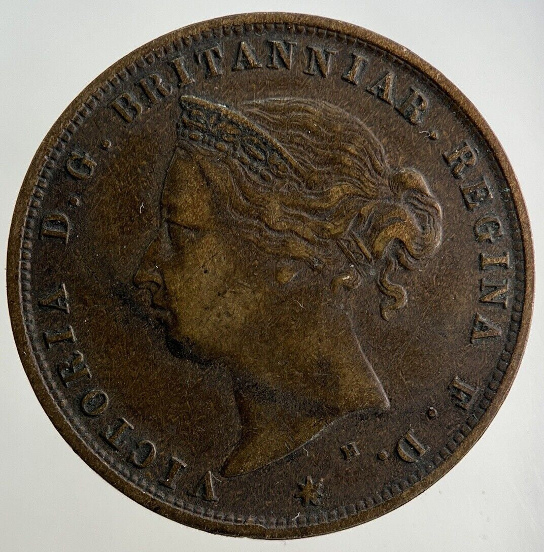 1877 Jersey 1/24 One Twenty Fourth Of A Shilling Coin | Fine Collectable Grade