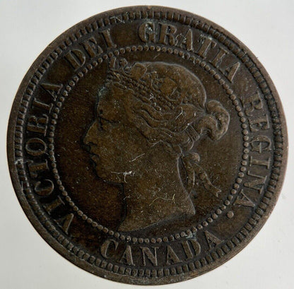1876-H Canada One Cent Coin | Fine Collectable Grade