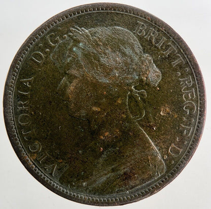 1876-H Victoria Half-Penny Coin | Fine Collectable Grade