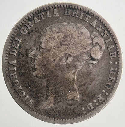 1877 Victoria Sixpence Silver Coin | Fine Collectable Grade | a9963