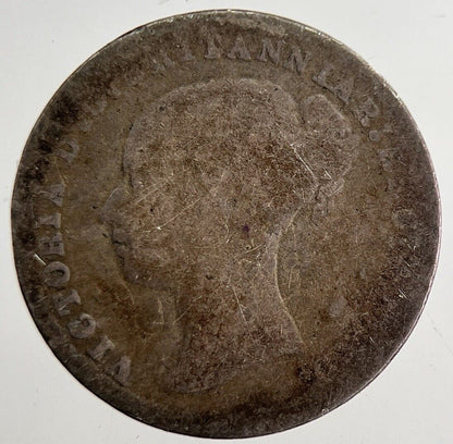 1877 Victoria Threepence Silver Coin | Collectable Grade | a8879