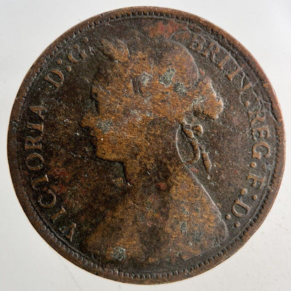 1877 Victoria Half-Penny Coin | Collectable Grade