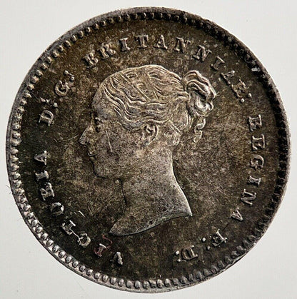 1877 Victoria Maundy Two-Pence Silver Coin | Very High Grade | a2424