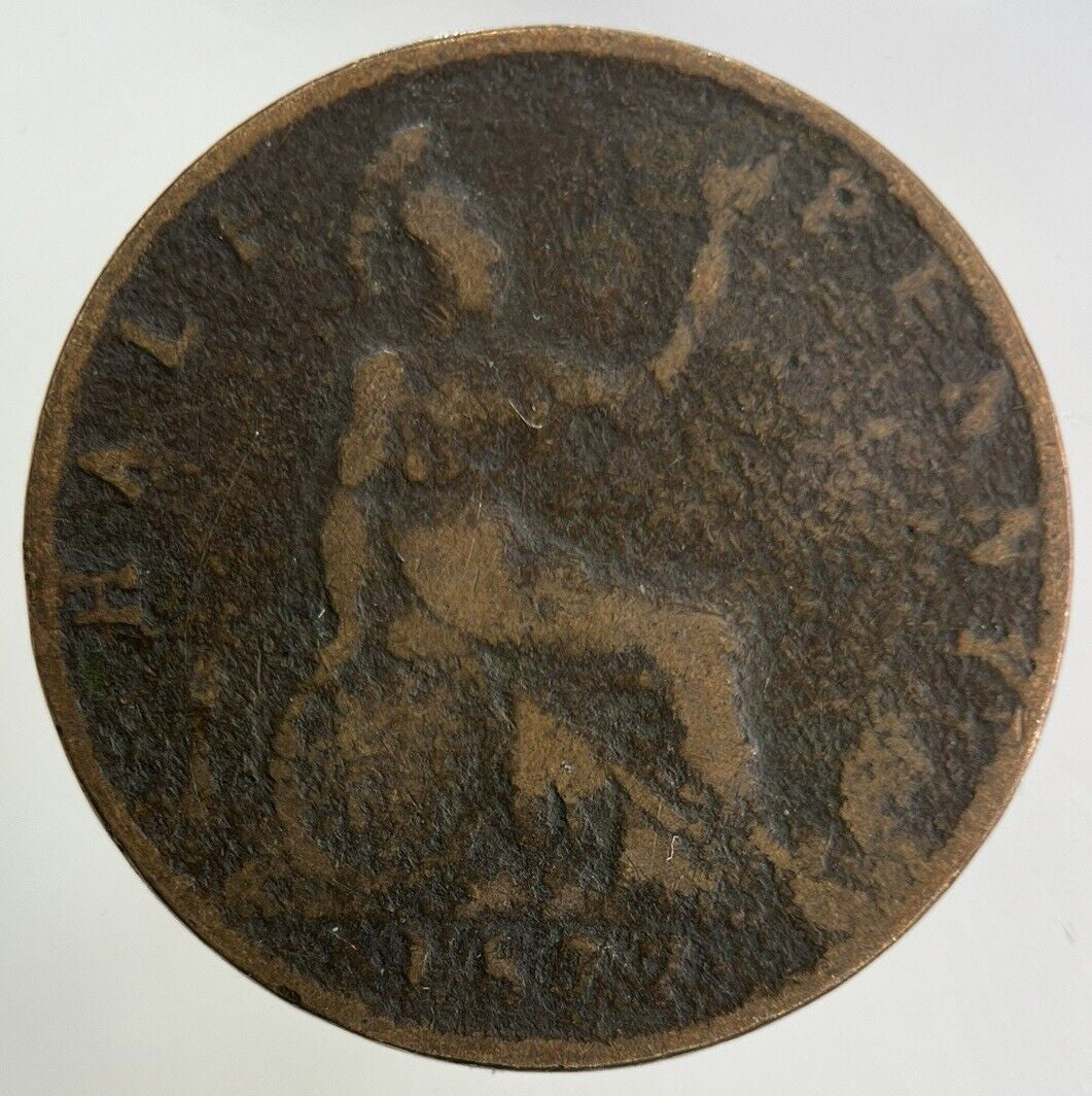 1877 Victoria Half-Penny Coin | Collectable Grade