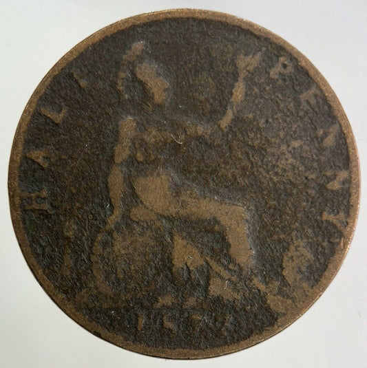 1877 Victoria Half-Penny Coin | Collectable Grade