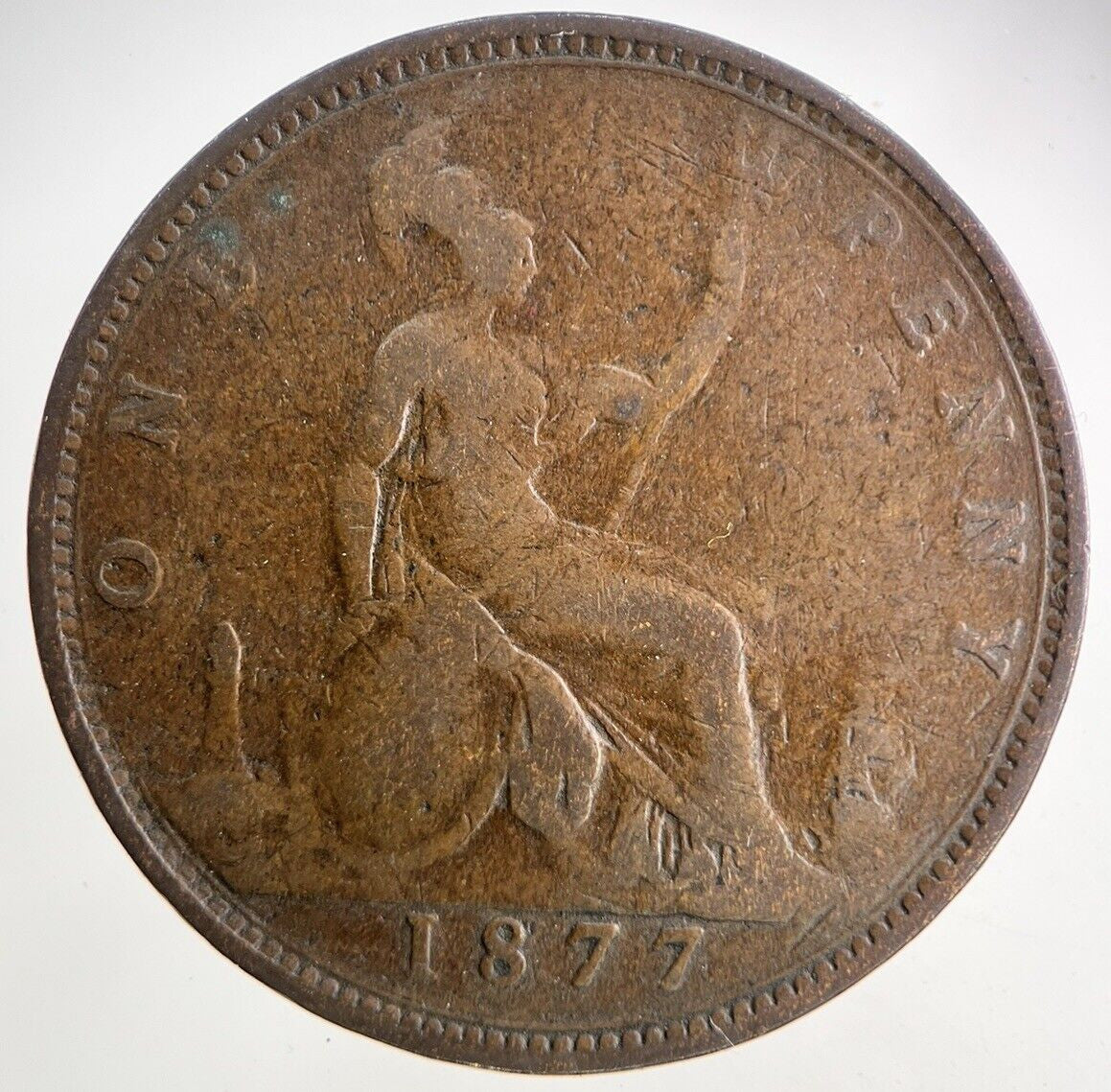 1877 Victoria One Penny Coin | Collectable Grade