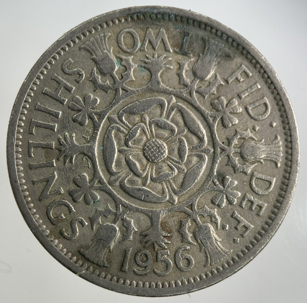1956 Elizabeth II 2nd Florin Coin | Fine Collectable Grade