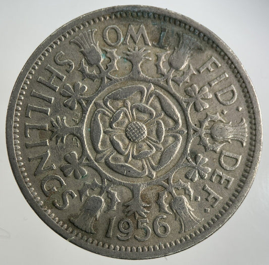 1956 Elizabeth II 2nd Florin Coin | Fine Collectable Grade