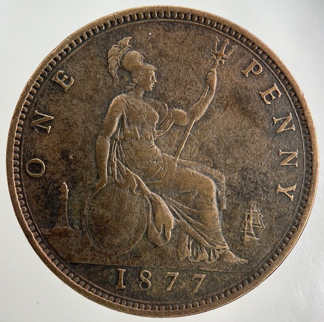 1877 Victoria One Penny Coin | Fine Collectable Grade