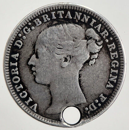 1877 Victoria Threepence Silver Coin | Fine Collectable Grade | a5523