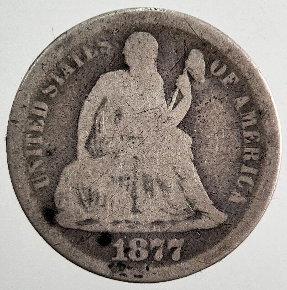 1877 US USA One Dime Silver Coin | Collectable Grade