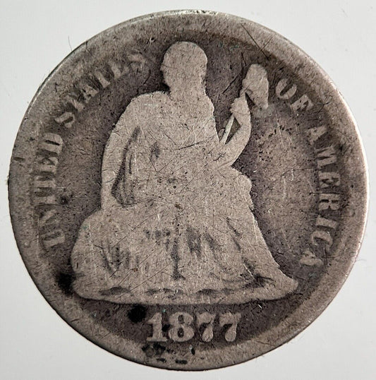 1877 US USA One Dime Silver Coin | Collectable Grade