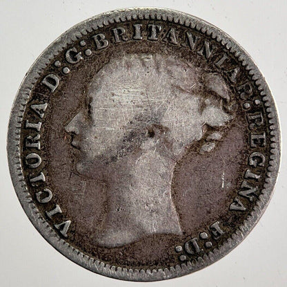 1877 Victoria Threepence Silver Coin | Fine Collectable Grade