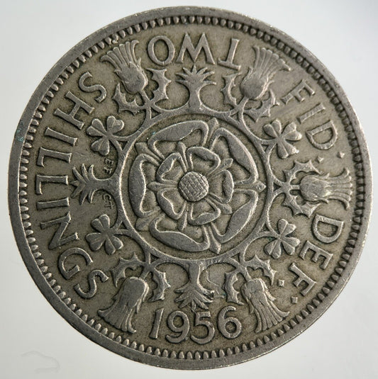 1956 Elizabeth II 2nd Florin Coin | Fine Collectable Grade