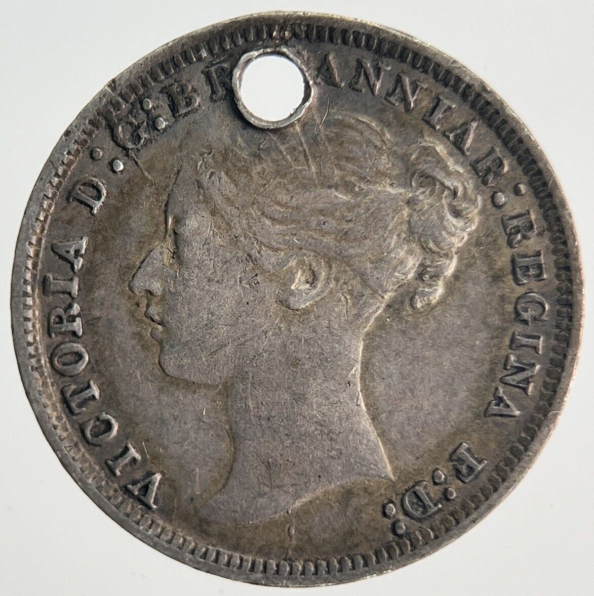 1878 Victoria Threepence | British Silver Coin | Fine Collectable Grade | a898