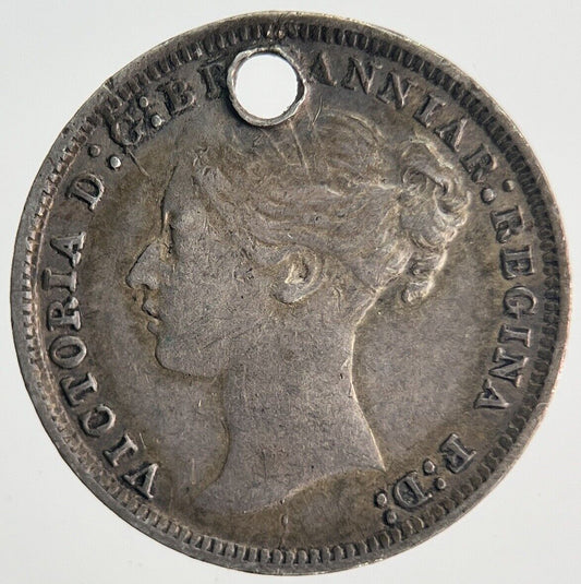 1878 Victoria Threepence | British Silver Coin | Fine Collectable Grade | a898