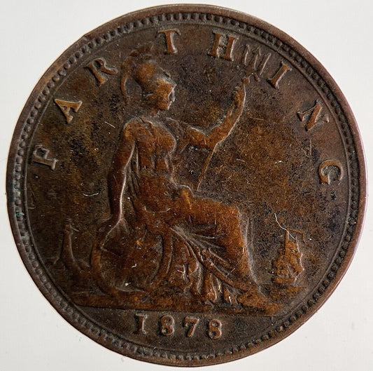 1878 Victoria Farthing Coin | Fine Collectable Grade | a6404