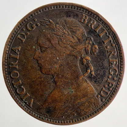1878 Victoria Farthing Coin | Fine Collectable Grade | a6404