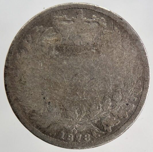 1878 Victoria Shilling Silver Coin | Fair Grade