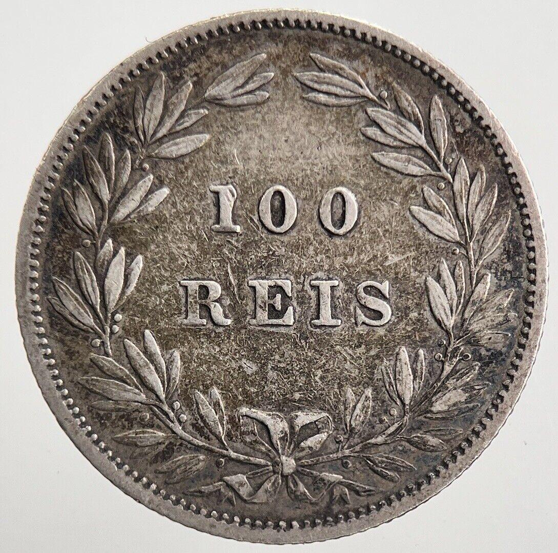1879 Portu6gal 100 Reis Silver Coin | Very High Grade | a552
