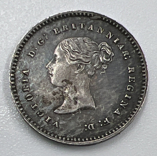 1879 Maundy Victoria Two-Pence | British Silver Coin | Very High Grade | a1285