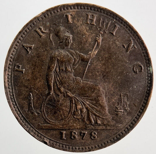 1878 Victoria Farthing Coin | Very High Grade