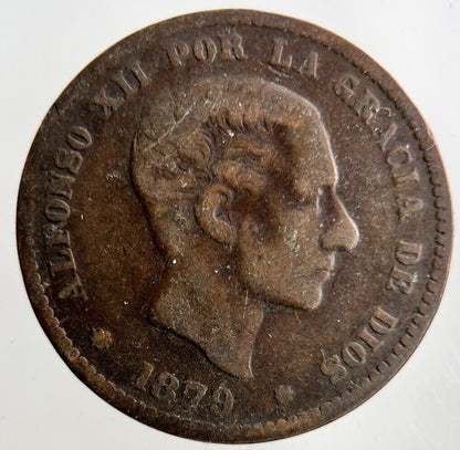 1879 Spain 5 Centimos Coin | Collectable Grade