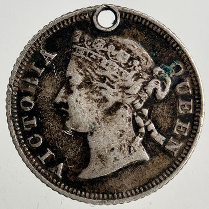 1878 Straits Settlements 5 Cents Silver Coin | Fine Collectable Grade