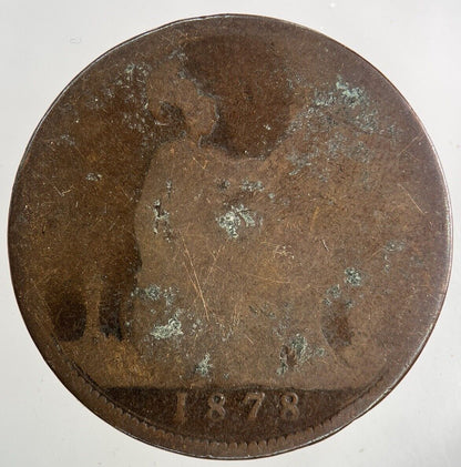 1878 Victoria One Penny Coin | Collectable Grade