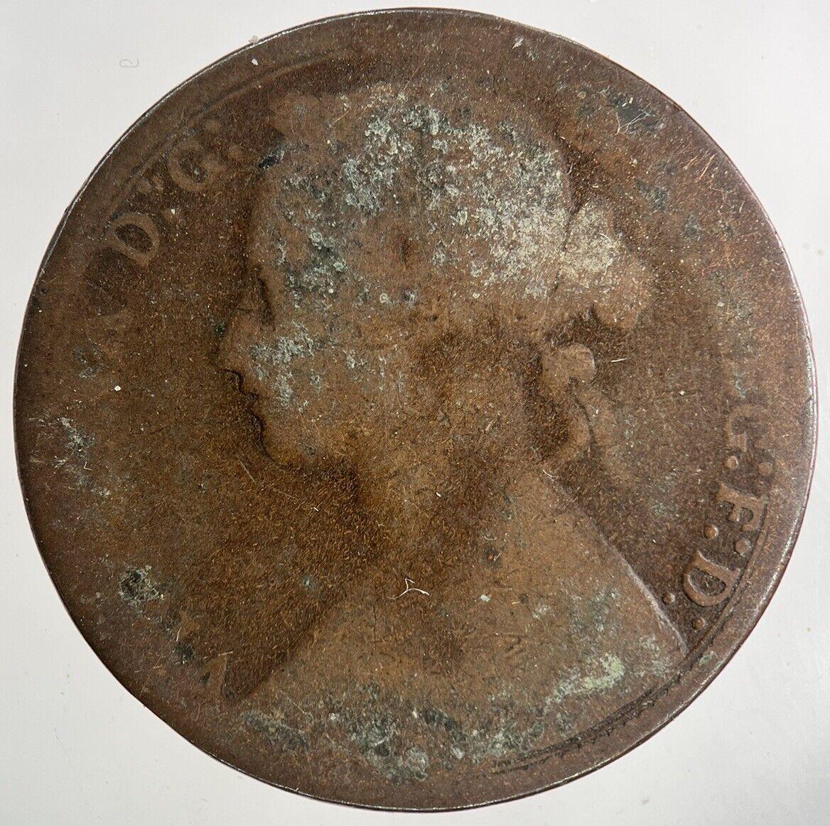 1878 Victoria One Penny Coin | Collectable Grade