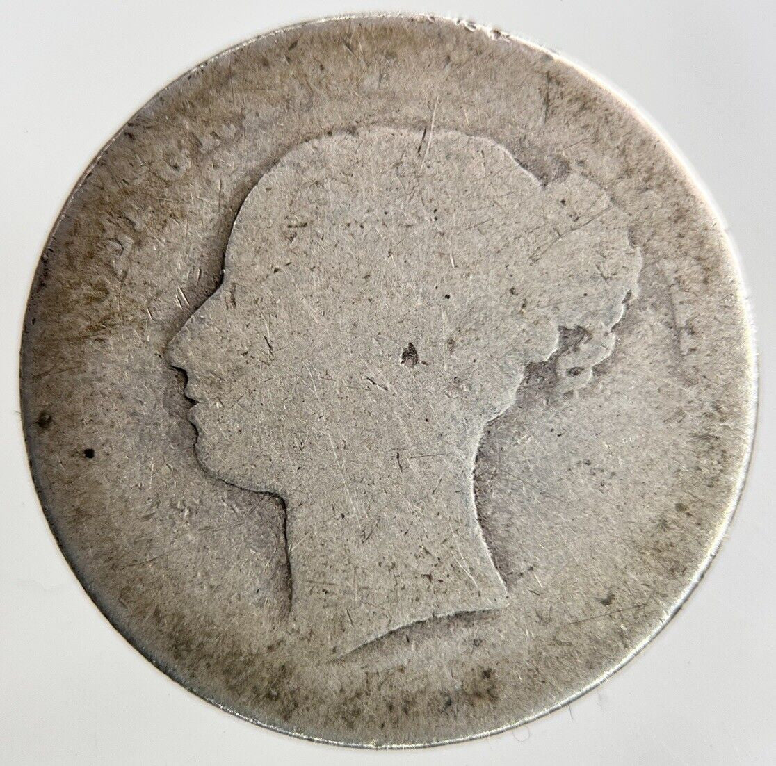 1878 Victoria Shilling Silver Coin | Fair Grade