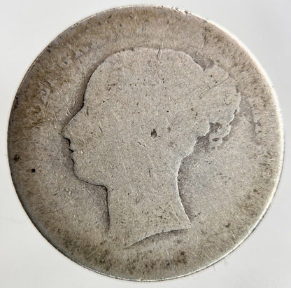 1878 Victoria Shilling Silver Coin | Fair Grade