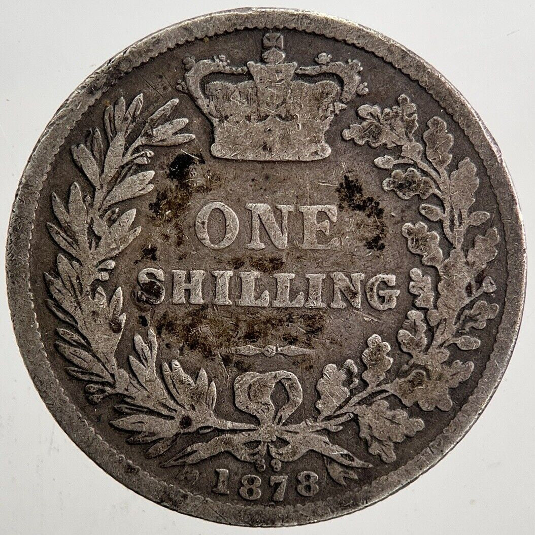 1878 Victoria Shilling Silver Coin | Collectable Grade | a5434