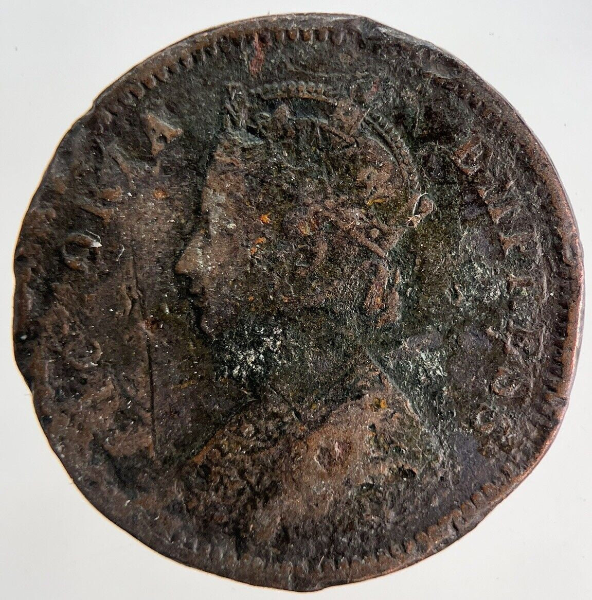 1878 India 1/4 Quarter Anna Coin | Collectable Grade