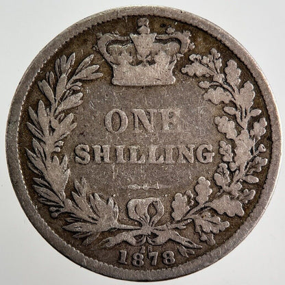 1878 Victoria Shilling Silver Coin | Collectable Grade