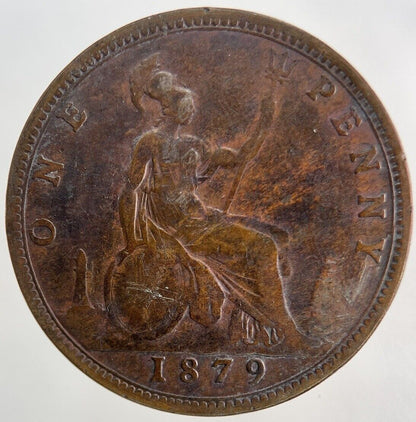 1879 Victoria One Penny Coin | Fine Collectable Grade
