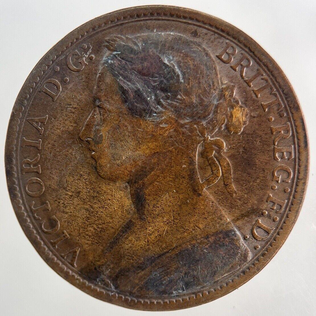 1879 Victoria One Penny Coin | Fine Collectable Grade