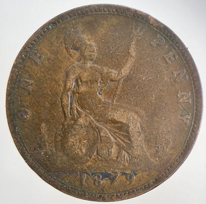 1879 Victoria One Penny Coin | Collectable Grade | a9079
