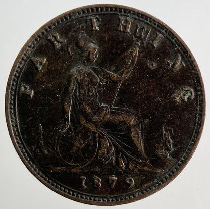 1879 Victoria Farthing Coin | Very High Grade
