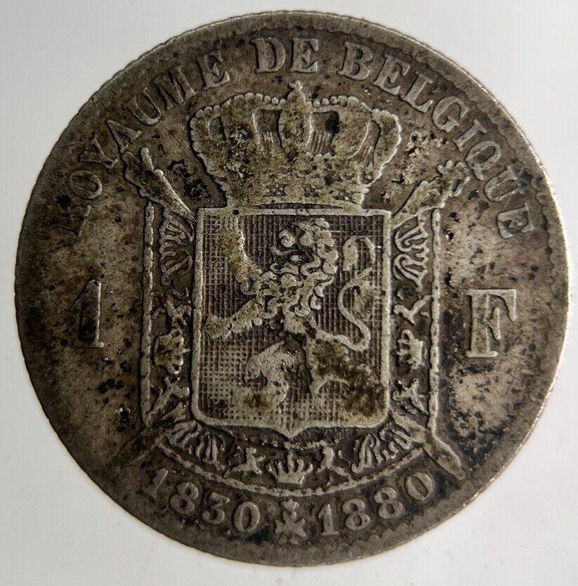 1880 Belgium 1 Franc Silver Coin | Collectable Grade